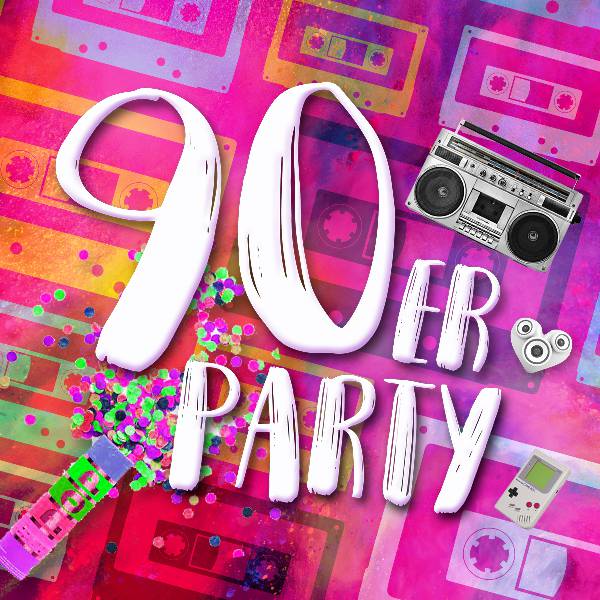 Die bunte 90er Party